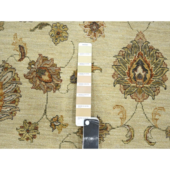 5'7" x 8'0" New Hand Knotted Ivory Wool Rectangle Oriental Rug - MOA10276358