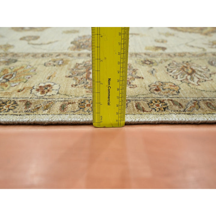 5'7" x 8'0" New Hand Knotted Ivory Wool Rectangle Oriental Rug - MOA10276358