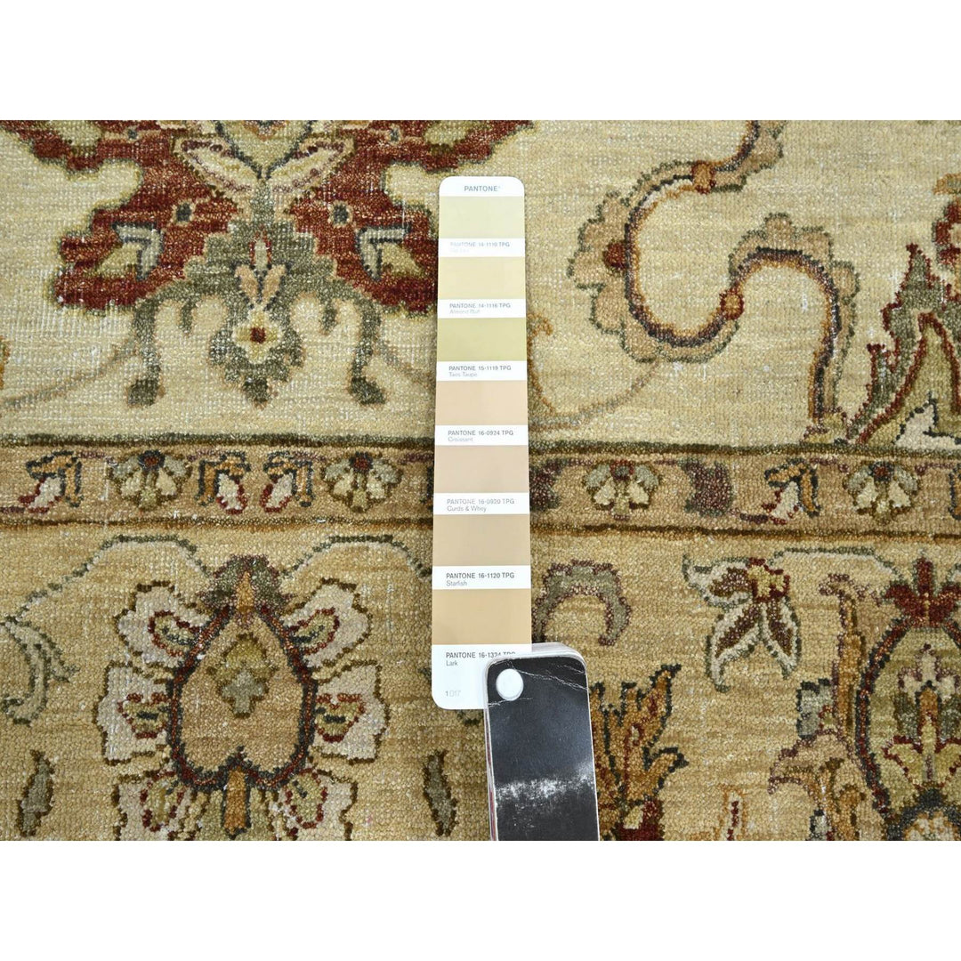 5'4" x 8'0" New Hand Knotted Ivory Wool Rectangle Oriental Rug - MOA10276363