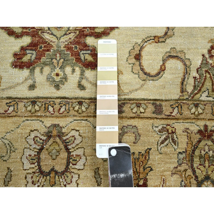 5'4" x 8'0" New Hand Knotted Ivory Wool Rectangle Oriental Rug - MOA10276363