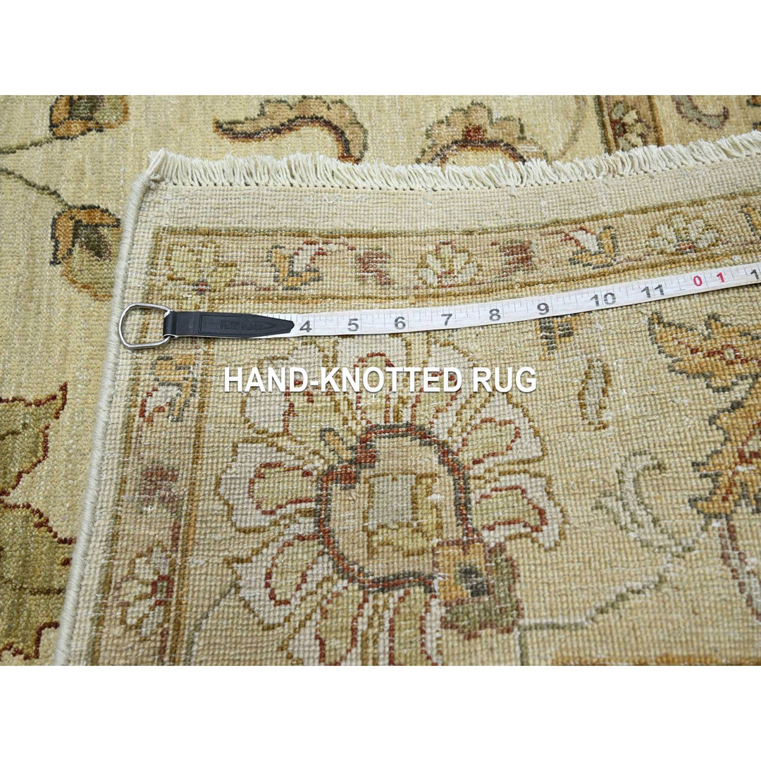 5'4" x 8'0" New Hand Knotted Ivory Wool Rectangle Oriental Rug - MOA10276363