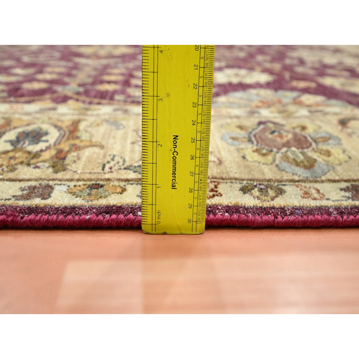 5'1" x 6'5" New Hand Knotted Red Wool Rectangle Oriental Rug - MOA10276364