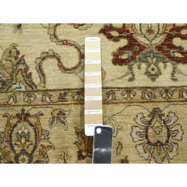 5'5" x 8'4" New Hand Knotted Ivory Wool Rectangle Oriental Rug - MOA10276365