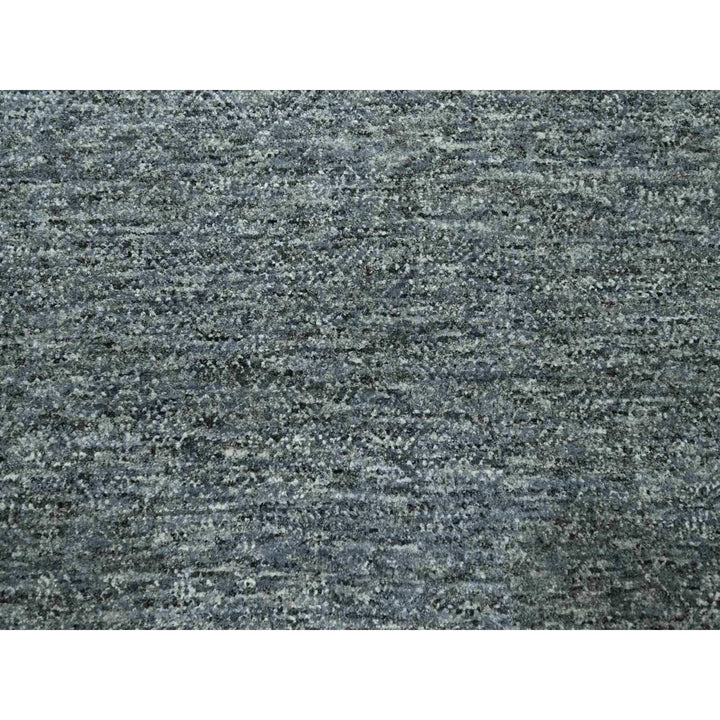8'3" x 10'1" New Hand Knotted Grey Wool Rectangle Oriental Rug - MOA10276380
