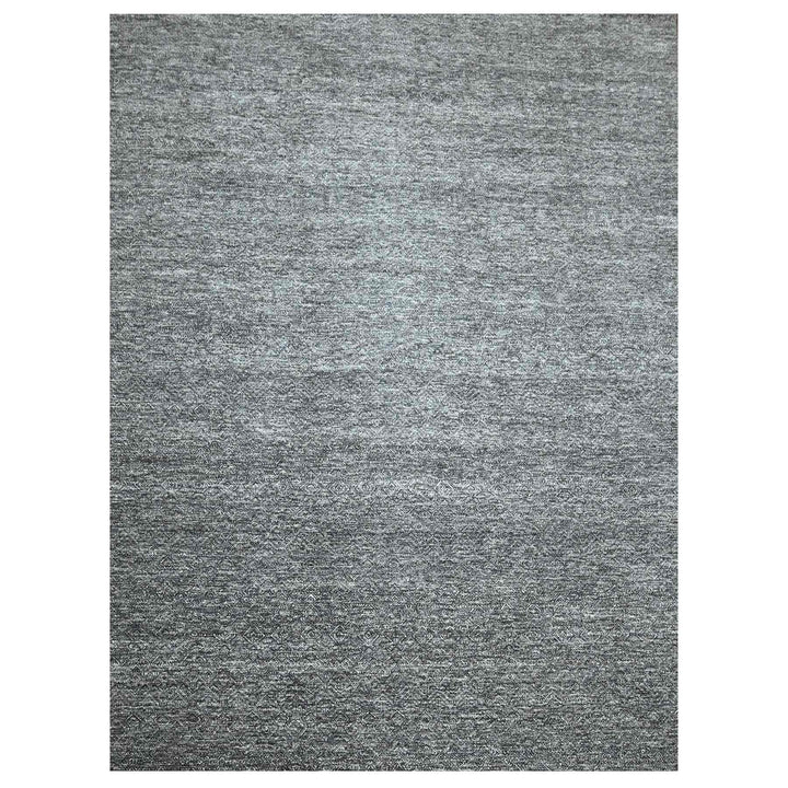 9'0" x 12'2" New Hand Knotted Grey Wool Rectangle Oriental Rug - MOA10276382
