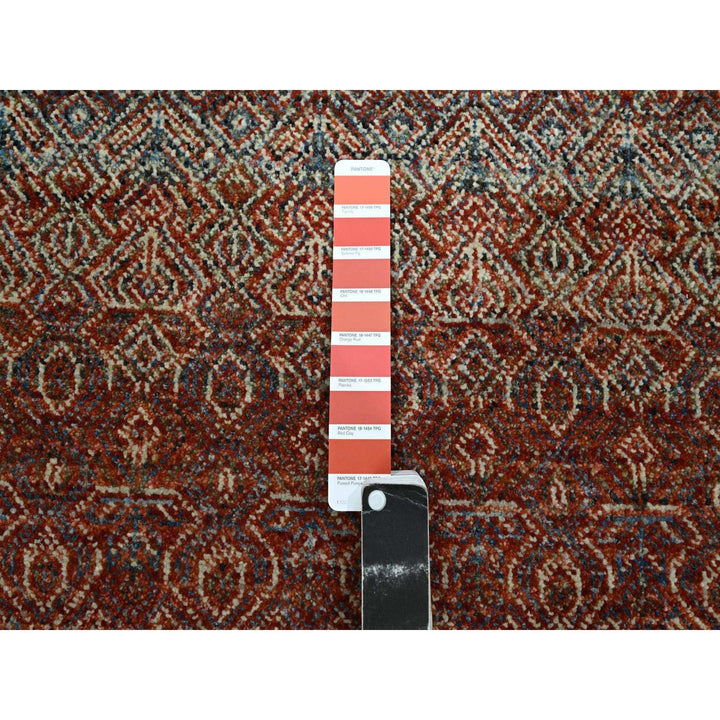 2'7" x 10'2" New Hand Knotted Red Wool Runner Oriental Rug - MOA10276397