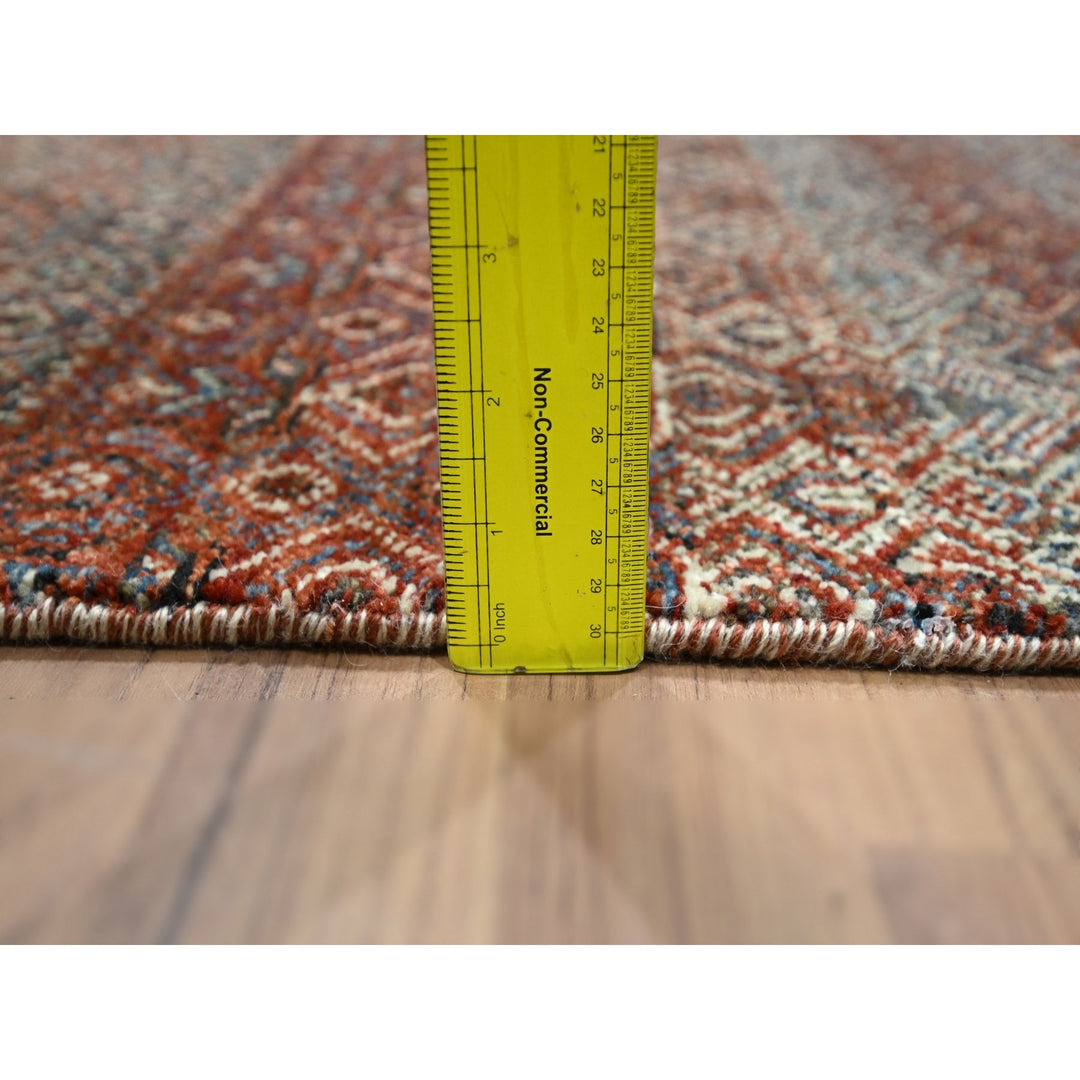 2'7" x 10'2" New Hand Knotted Red Wool Runner Oriental Rug - MOA10276398