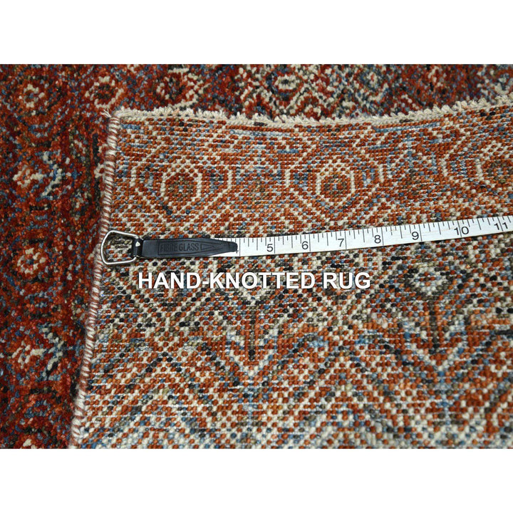 2'7" x 10'2" New Hand Knotted Red Wool Runner Oriental Rug - MOA10276398
