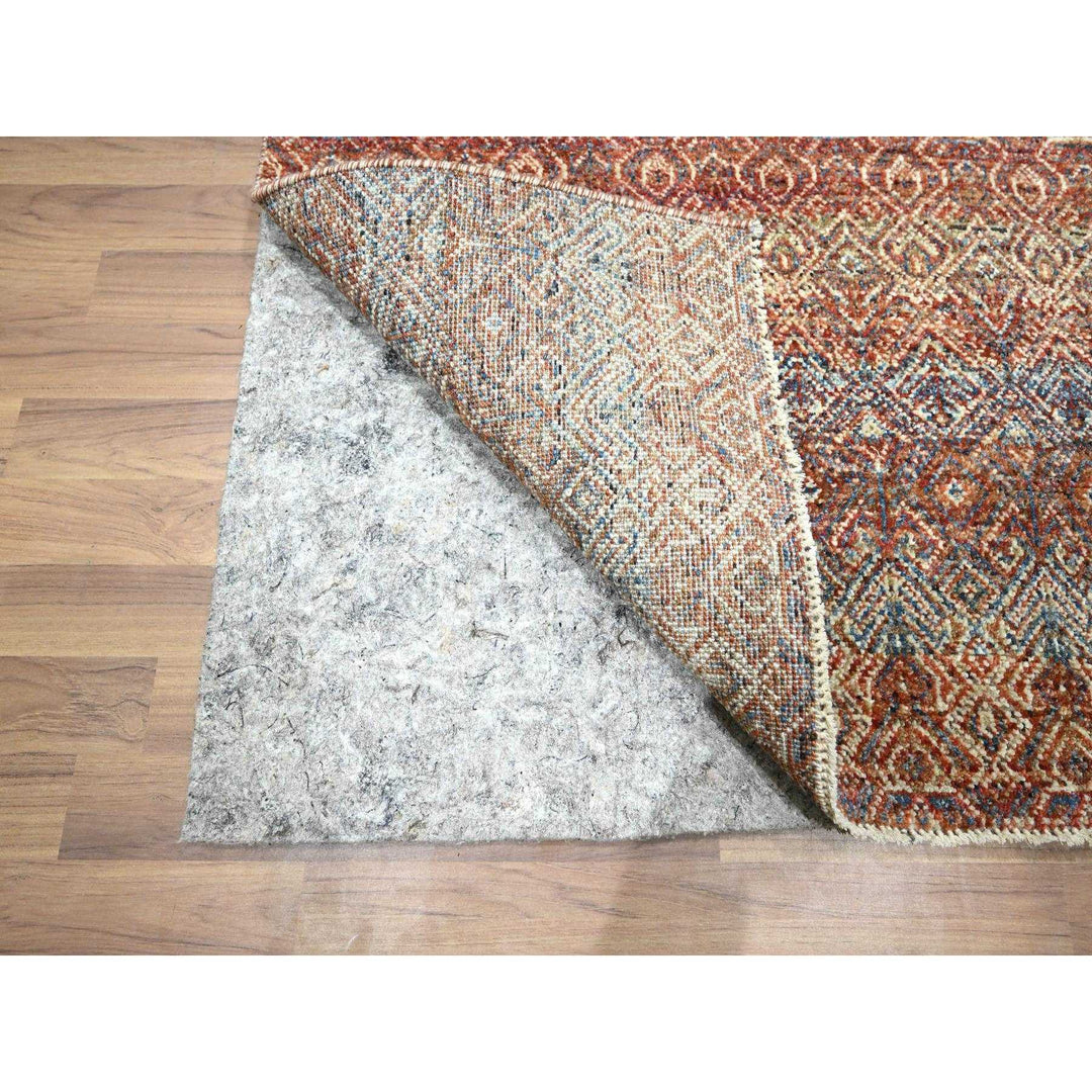 2'7" x 9'11" New Hand Knotted Red Wool Runner Oriental Rug - MOA10276399