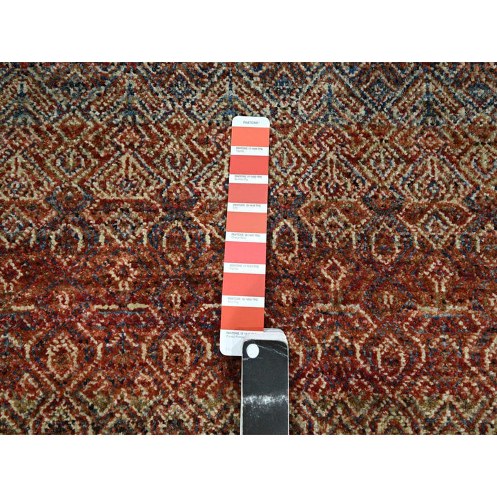 2'7" x 9'11" New Hand Knotted Red Wool Runner Oriental Rug - MOA10276399