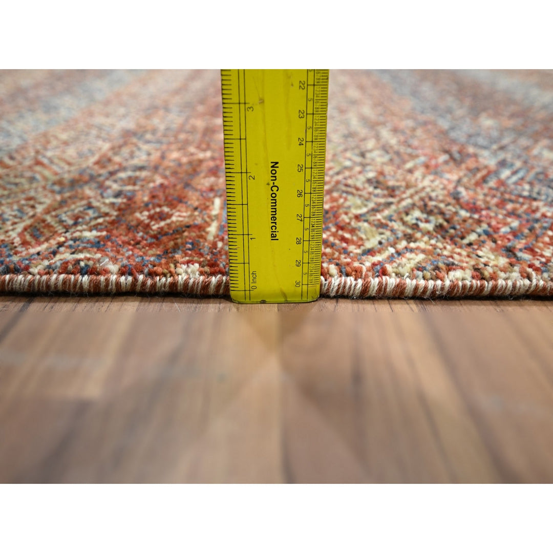 2'7" x 9'11" New Hand Knotted Red Wool Runner Oriental Rug - MOA10276399
