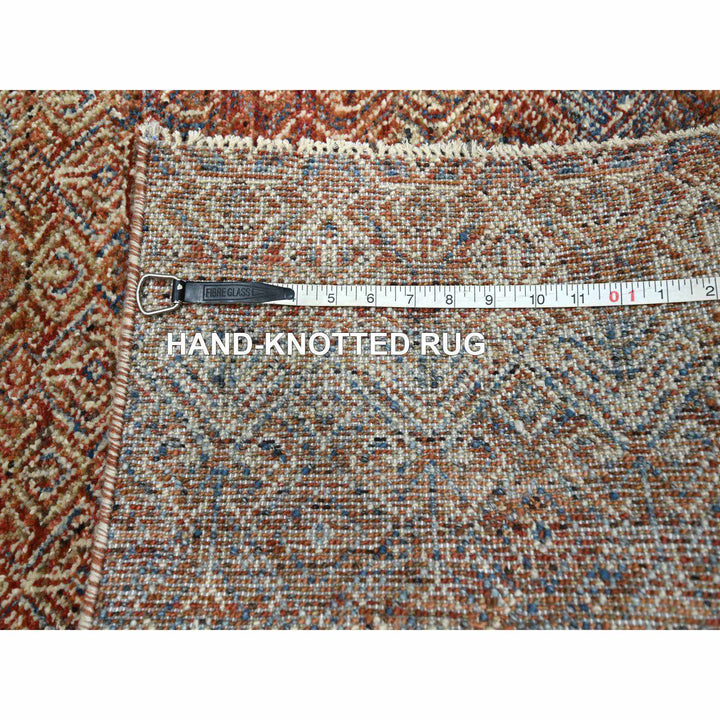 2'7" x 9'11" New Hand Knotted Red Wool Runner Oriental Rug - MOA10276399