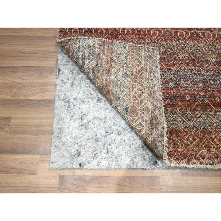 2'6" x 10'2" New Hand Knotted Red Wool Runner Oriental Rug - MOA10276401