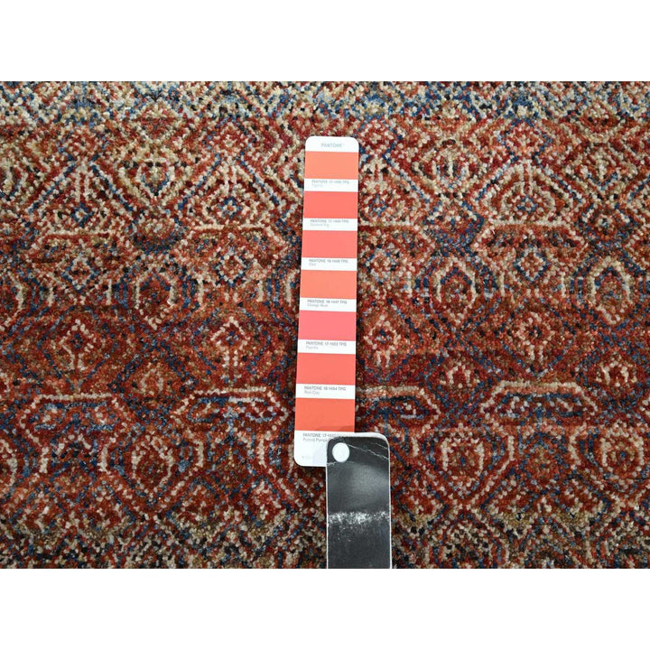 2'6" x 10'2" New Hand Knotted Red Wool Runner Oriental Rug - MOA10276401