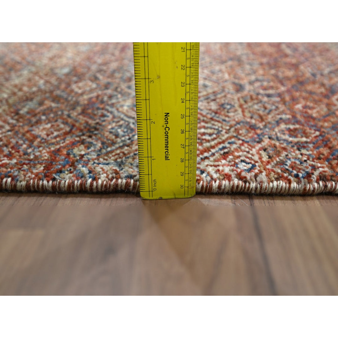 2'6" x 10'2" New Hand Knotted Red Wool Runner Oriental Rug - MOA10276401