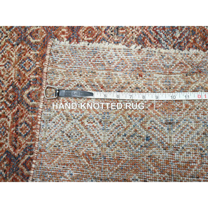2'6" x 10'2" New Hand Knotted Red Wool Runner Oriental Rug - MOA10276401