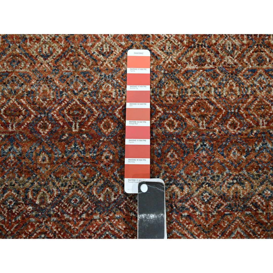 2'7" x 10'0" New Hand Knotted Red Wool Runner Oriental Rug - MOA10276402