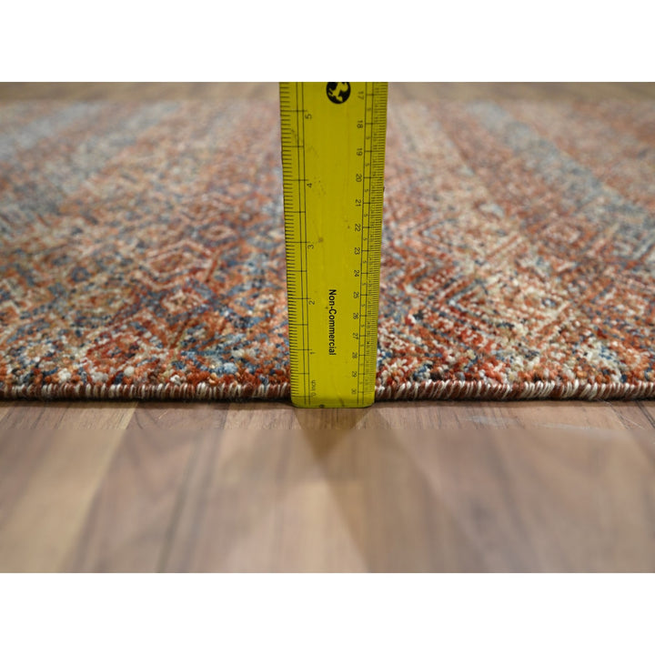 2'7" x 10'0" New Hand Knotted Red Wool Runner Oriental Rug - MOA10276402