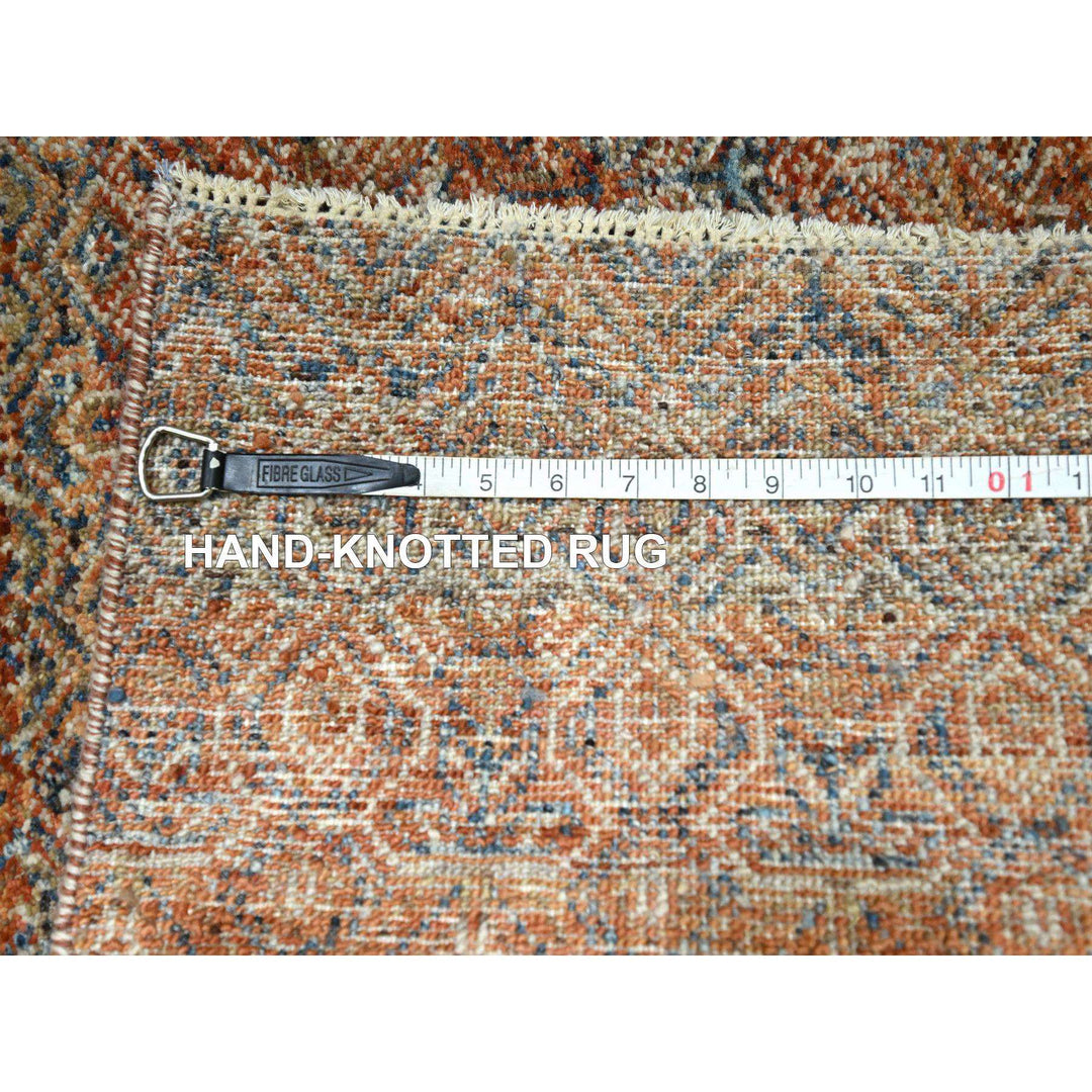 2'7" x 10'0" New Hand Knotted Red Wool Runner Oriental Rug - MOA10276402