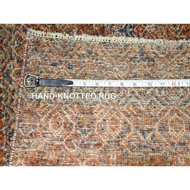 2'7" x 10'0" New Hand Knotted Red Wool Runner Oriental Rug - MOA10276402