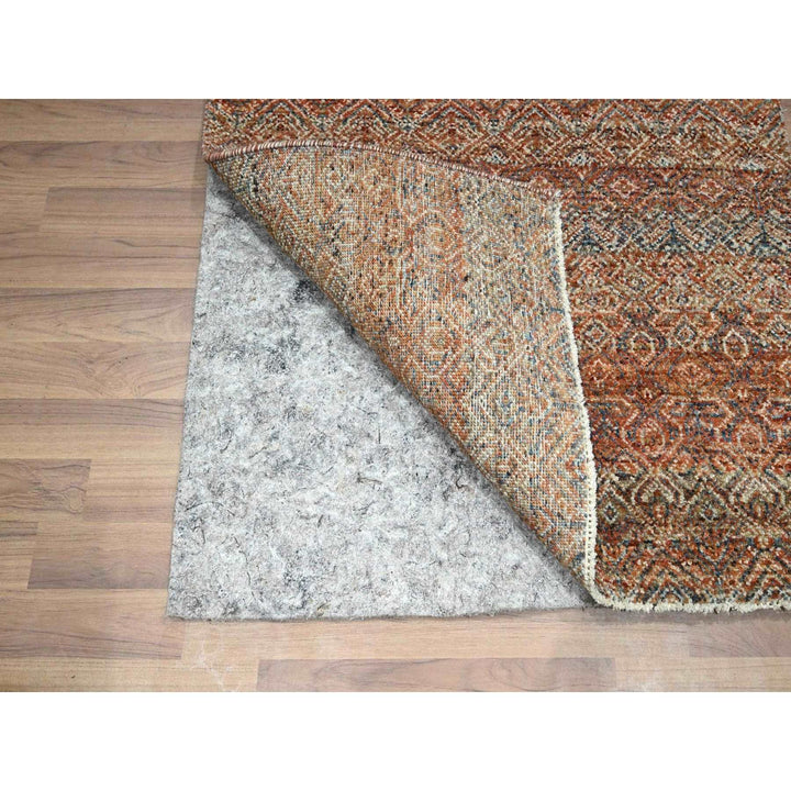 2'7" x 10'0" New Hand Knotted Red Wool Runner Oriental Rug - MOA10276403