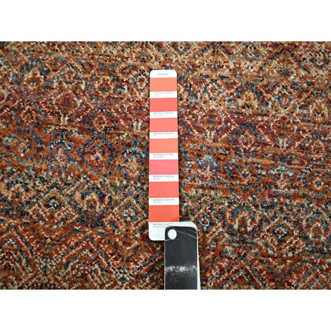 2'7" x 10'0" New Hand Knotted Red Wool Runner Oriental Rug - MOA10276403