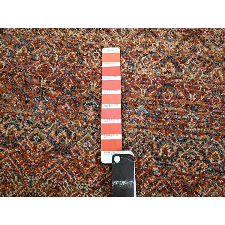2'7" x 10'0" New Hand Knotted Red Wool Runner Oriental Rug - MOA10276403