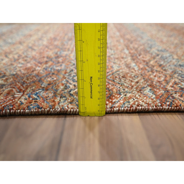 2'7" x 10'0" New Hand Knotted Red Wool Runner Oriental Rug - MOA10276403