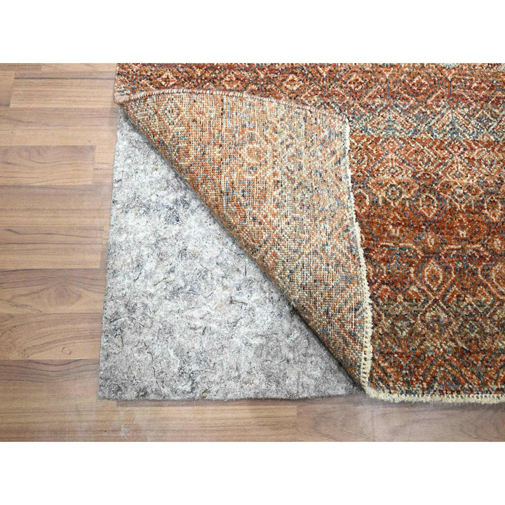 2'7" x 9'11" New Hand Knotted Red Wool Runner Oriental Rug - MOA10276404