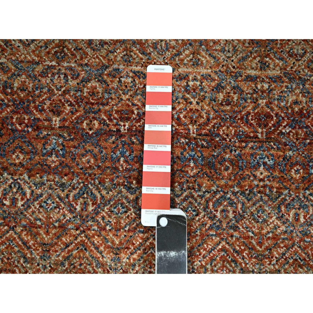 2'7" x 9'11" New Hand Knotted Red Wool Runner Oriental Rug - MOA10276404