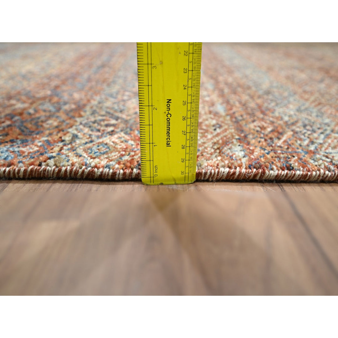 2'7" x 9'11" New Hand Knotted Red Wool Runner Oriental Rug - MOA10276404