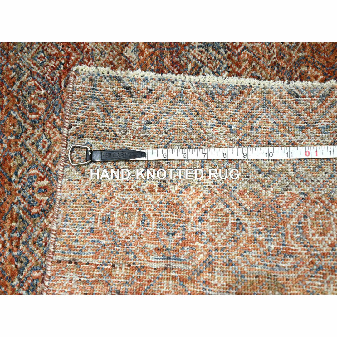 2'7" x 9'11" New Hand Knotted Red Wool Runner Oriental Rug - MOA10276404