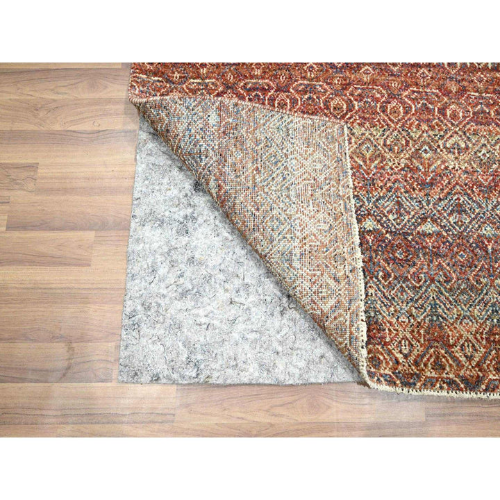 2'7" x 9'11" New Hand Knotted Red Wool Runner Oriental Rug - MOA10276405