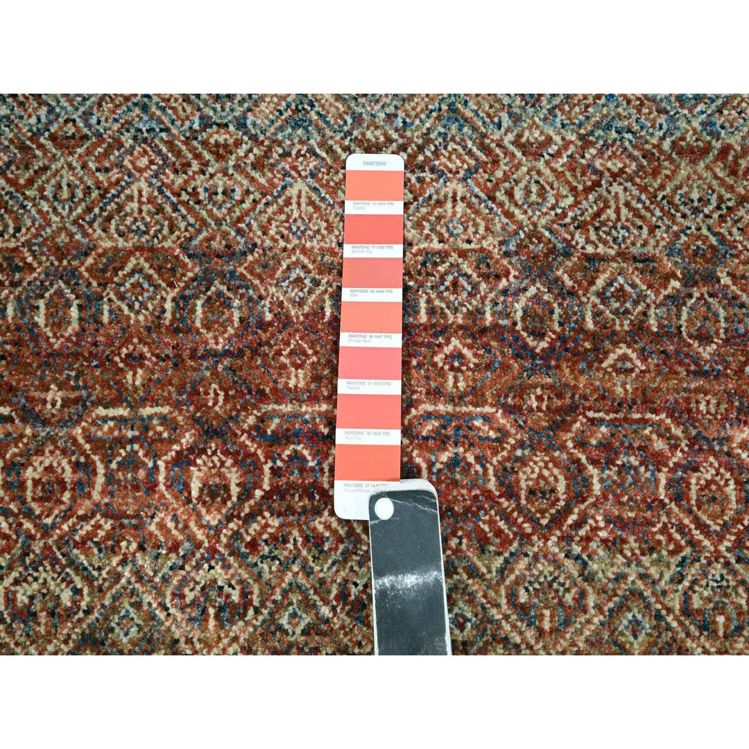 2'7" x 9'11" New Hand Knotted Red Wool Runner Oriental Rug - MOA10276405