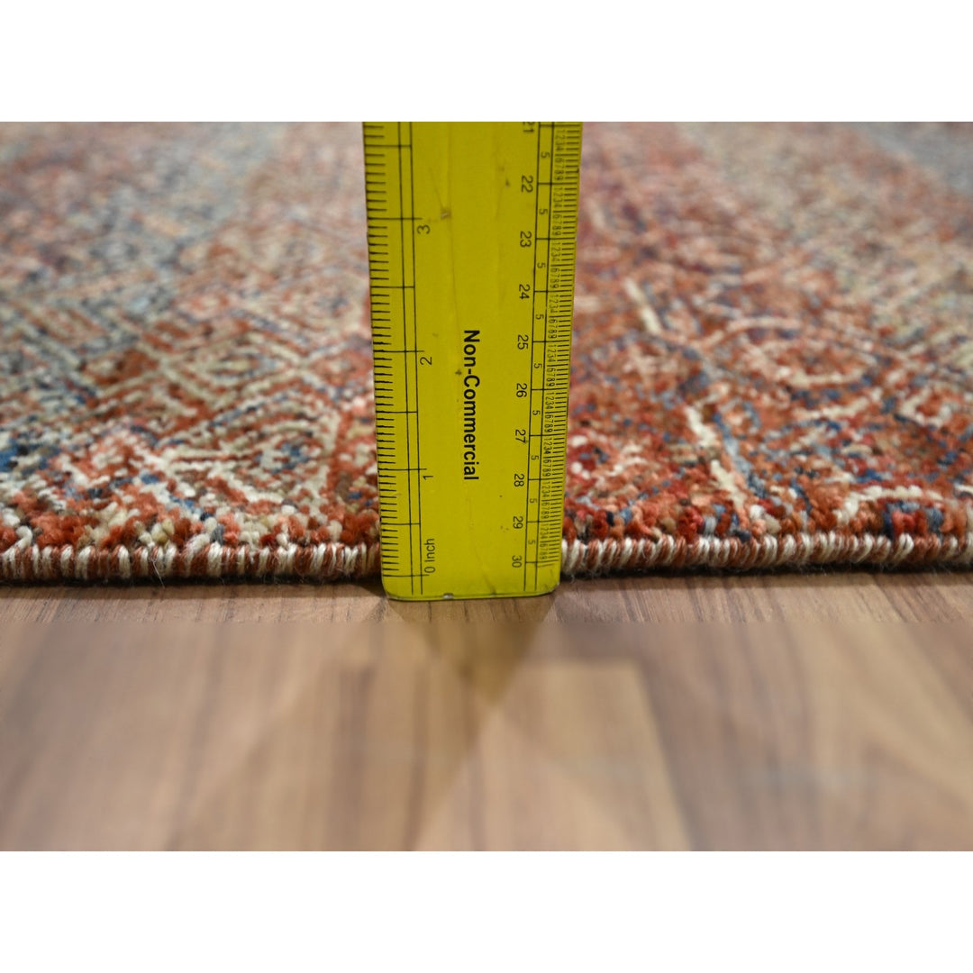2'7" x 9'11" New Hand Knotted Red Wool Runner Oriental Rug - MOA10276405