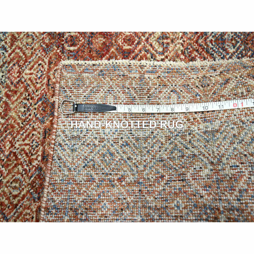 2'7" x 9'11" New Hand Knotted Red Wool Runner Oriental Rug - MOA10276405