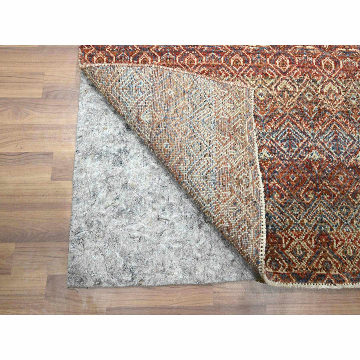 2'7" x 9'11" New Hand Knotted Red Wool Runner Oriental Rug - MOA10276407