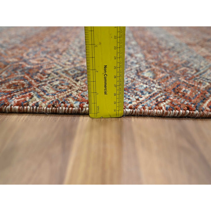 2'7" x 9'11" New Hand Knotted Red Wool Runner Oriental Rug - MOA10276407