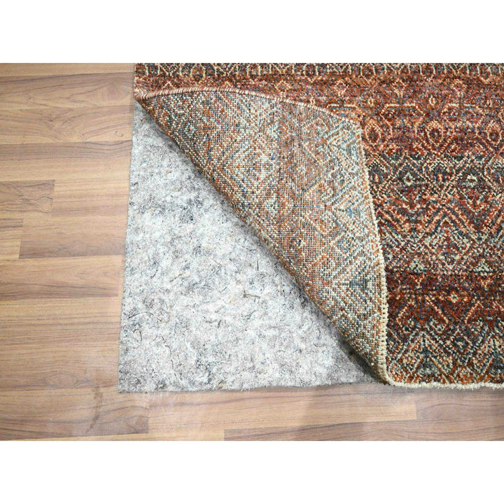 2'7" x 10'0" New Hand Knotted Red Wool Runner Oriental Rug - MOA10276408