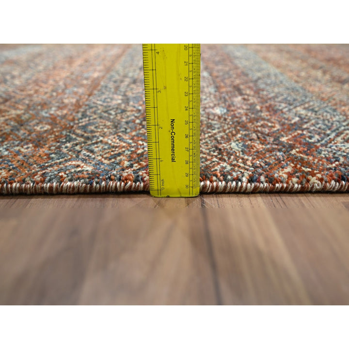 2'7" x 10'0" New Hand Knotted Red Wool Runner Oriental Rug - MOA10276408