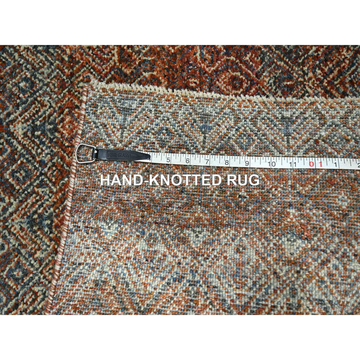 2'7" x 10'0" New Hand Knotted Red Wool Runner Oriental Rug - MOA10276408