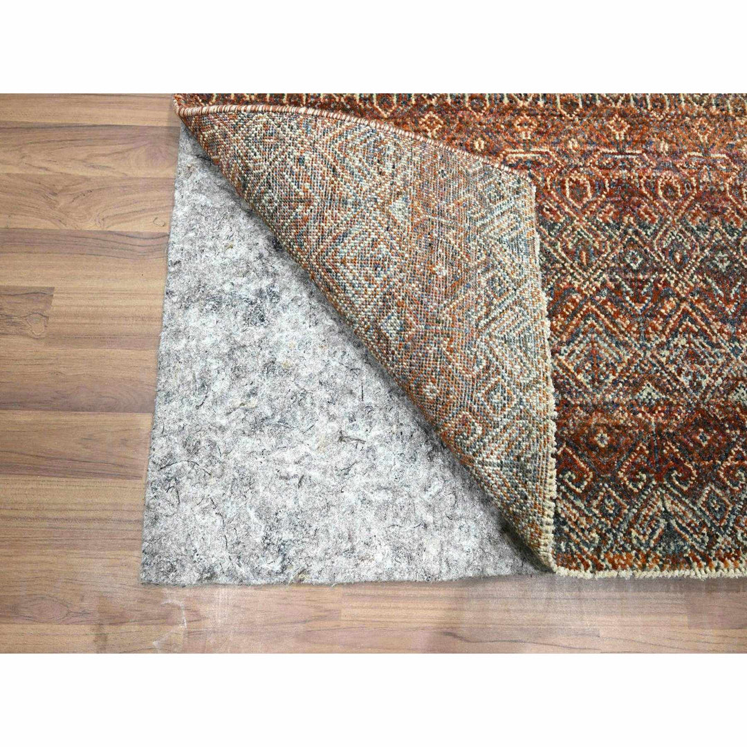 2'7" x 9'11" New Hand Knotted Red Wool Runner Oriental Rug - MOA10276409