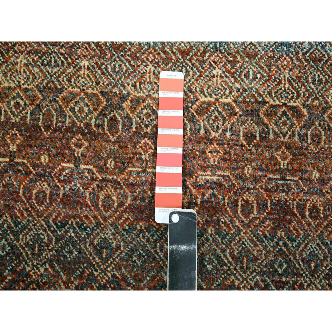 2'7" x 9'11" New Hand Knotted Red Wool Runner Oriental Rug - MOA10276409