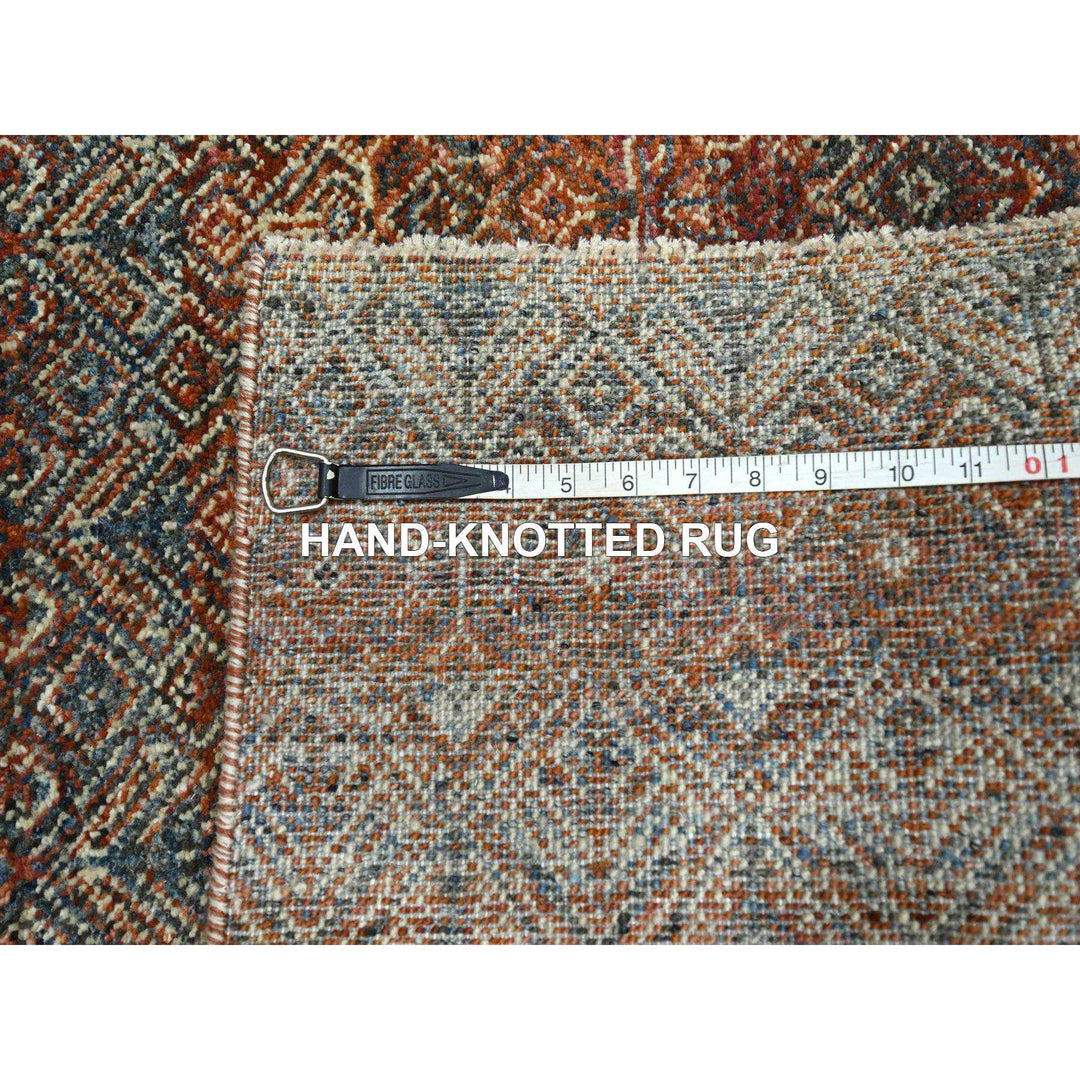 2'7" x 9'11" New Hand Knotted Red Wool Runner Oriental Rug - MOA10276409