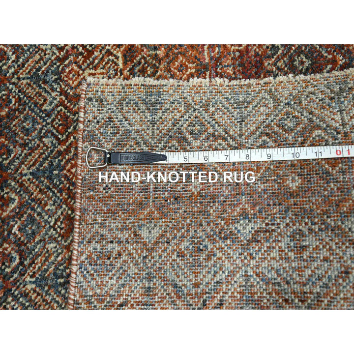 2'7" x 9'11" New Hand Knotted Red Wool Runner Oriental Rug - MOA10276409