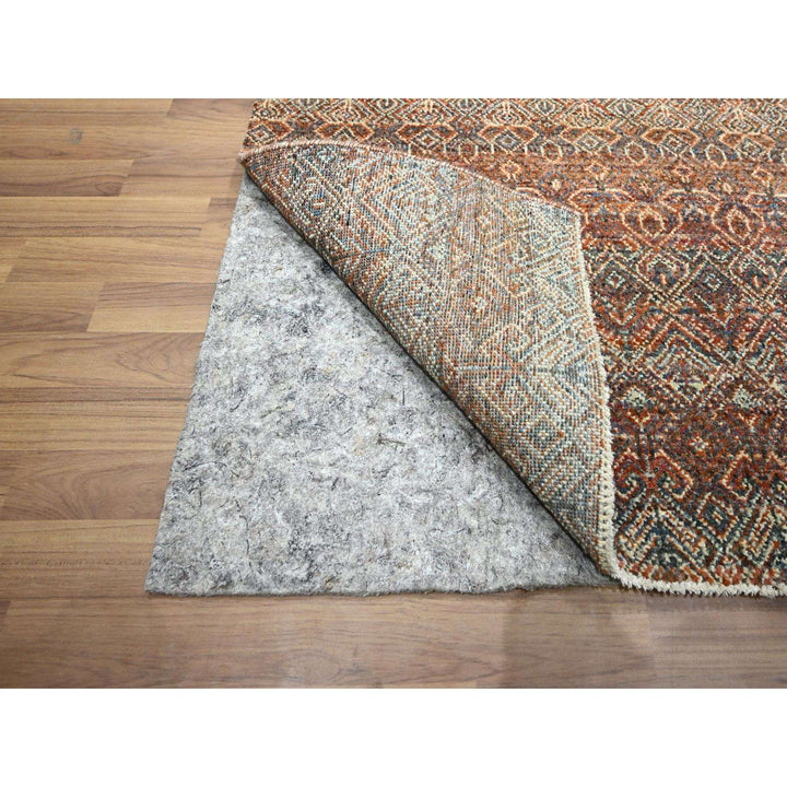 2'7" x 10'0" New Hand Knotted Red Wool Runner Oriental Rug - MOA10276410