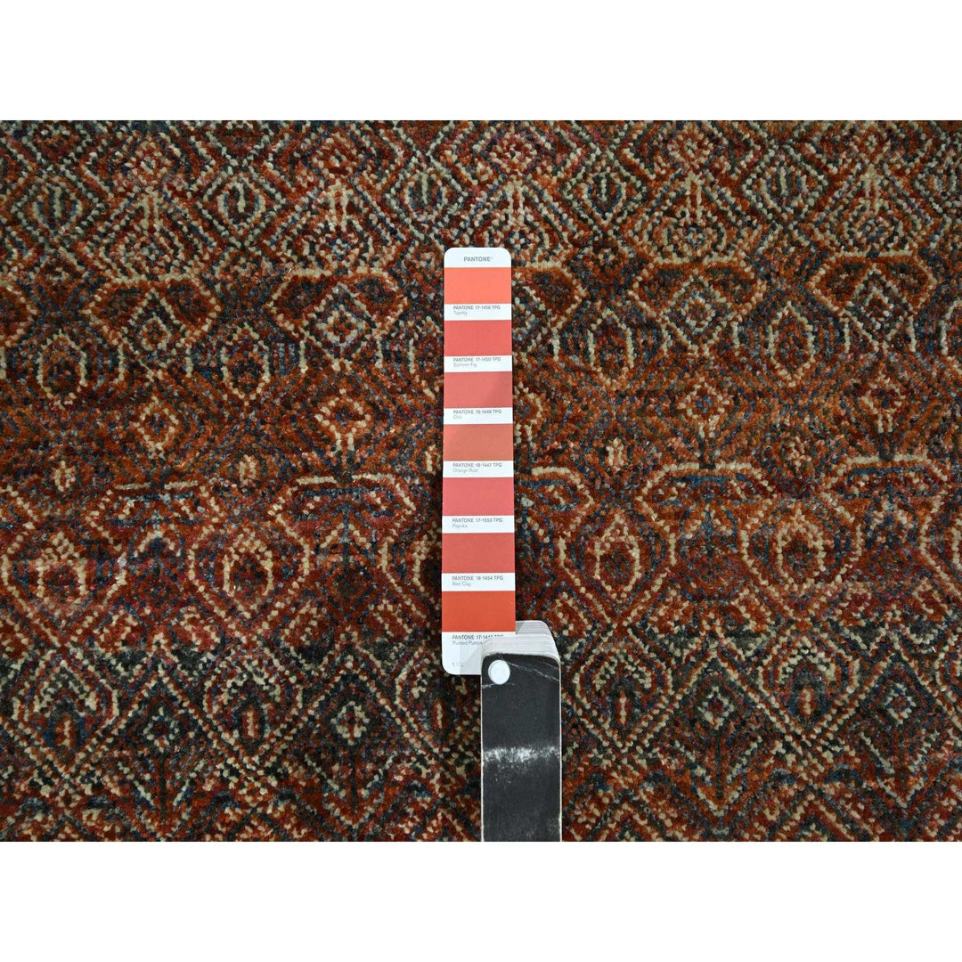 2'7" x 10'0" New Hand Knotted Red Wool Runner Oriental Rug - MOA10276410