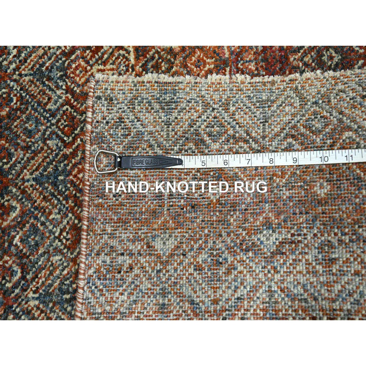 2'7" x 10'0" New Hand Knotted Red Wool Runner Oriental Rug - MOA10276410
