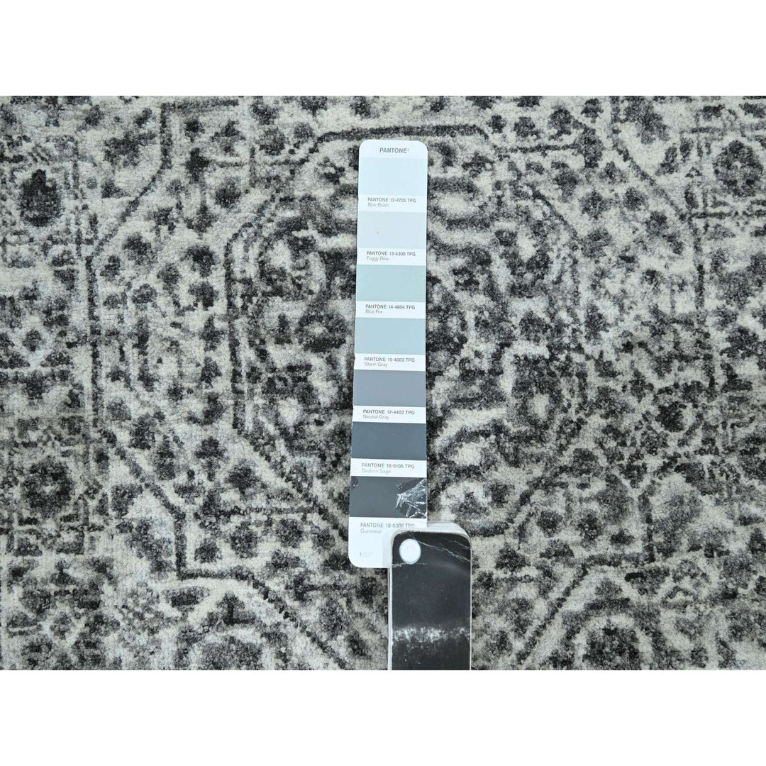 2'6" x 30'0" New Hand Knotted Ivory Wool Runner Oriental Rug - MOA10276439