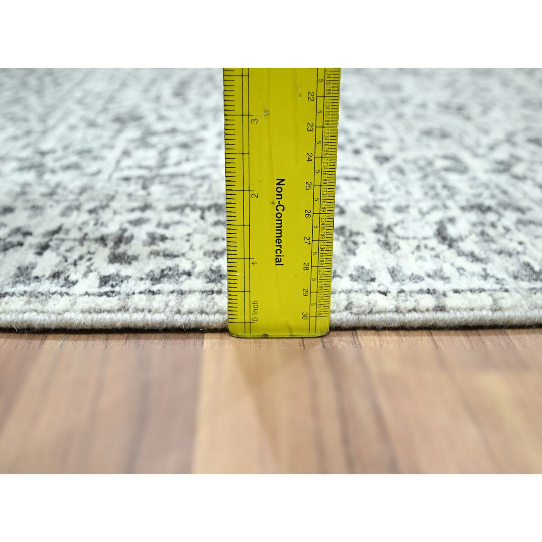 2'6" x 30'0" New Hand Knotted Ivory Wool Runner Oriental Rug - MOA10276439